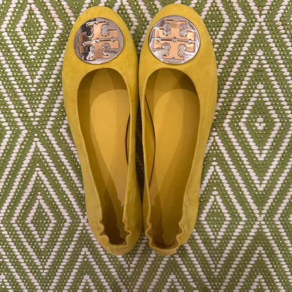 Tory Burch Yellow Ballet Flats - Picture 3 of 7